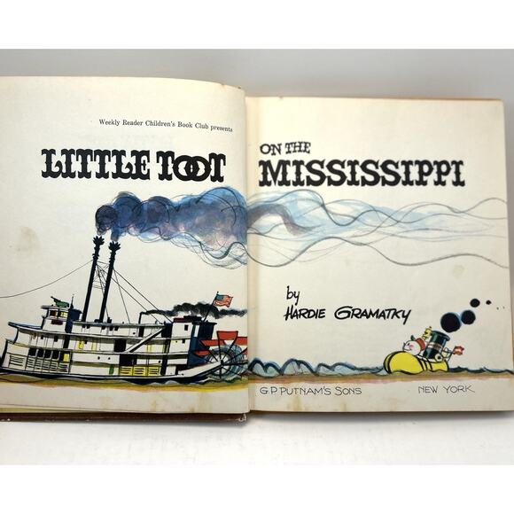 Lot of 2 Little Toot on Mississippi & On Thames by Hardie Gramatky Weekly Reader - Picture 11 of 14
